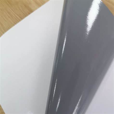 Super Gloss Gray Adhesive Vinyl